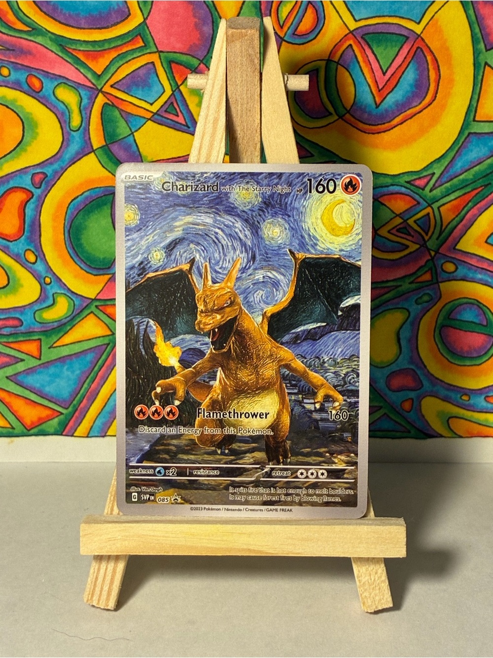 Charizard Pokemon Fan Art Card Van Gogh Starry Night Style